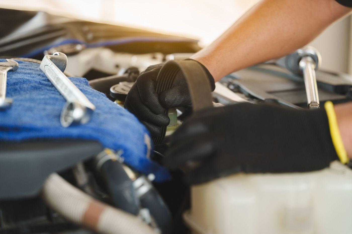 V belt replacement car